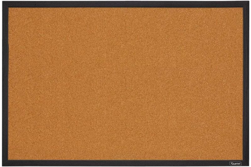 Cork Bulletin Board, Framed Corkboard, 2' x 3', Black Frame, Message Board, Vision Board