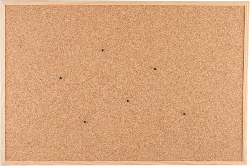 Framed Cork Bulletin Board - 35.4”x 23.6” | Premium Double-Sided Pine Frame Eco Cork Memoboard | Office, Home & Classroom Organization Decor | Pushpins & Set Up Accessories Included