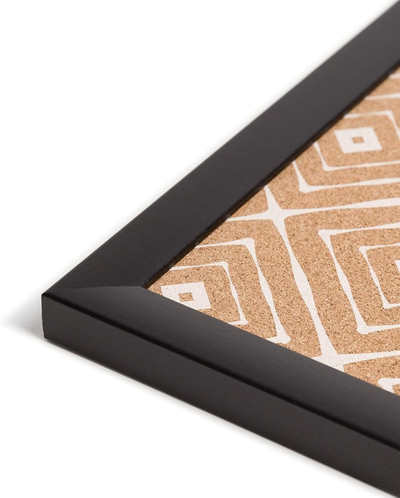 Fashion Cork Bulletin Board, 20 X 16 Inches, Black Wood Frame - Image 2