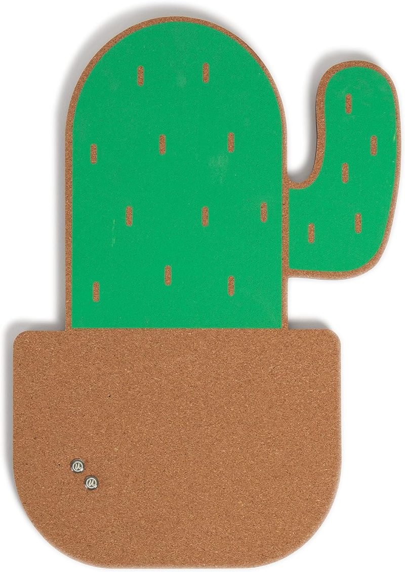 Potted Cactus Cork Bulletin Board, 12” x 17”